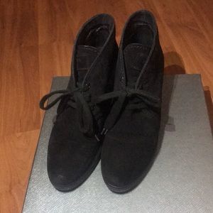 Prada Suede Wedge Sneaker